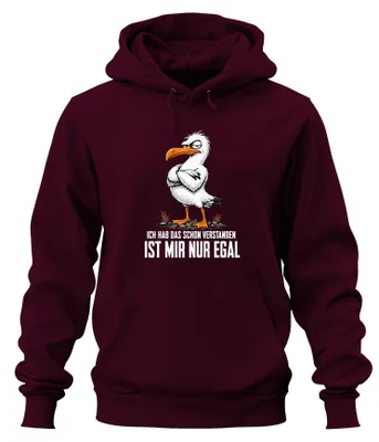 Produktbild von Ich hab das schon verstanden ist mir Statement Sarkasmus Hoodie Kapuzenpullover, Burgundy, XXL