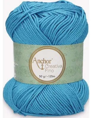 Produktbild von Anchor Creativa Fino – Baumwollgarn zum Häkeln (Farbe 01334)