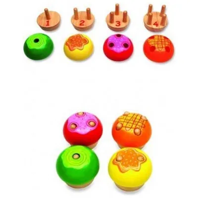 Produktbild von Pintoy P07511 Kuchenpuzzle aus Holz
