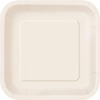 Immagine prodotto di 16 piattini quadrati color avorio
