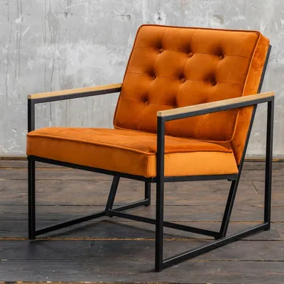 Produktbild von KAWOLA Sessel ARLY Polstersessel Bezug Velvet cognac