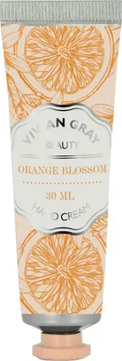 A tube of hand cream with an orange blossom design.