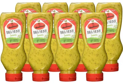 Obrázek produktu pro Händlmaier Koprová hořčičná omáčka Vegan Mild Spiciness Láhev 225 ml 8 balení
