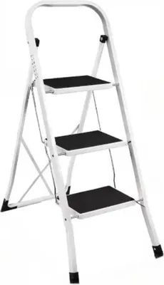 Immagine prodotto di Sgabello pieghevole a 2-4 gradini – Scala portatile – Piedini antiscivolo – Per interni ed esterni – Ufficio, cucina e casa