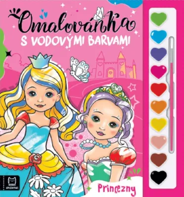 Obrázek produktu pro Omalovánky vodovými barvami Princezny