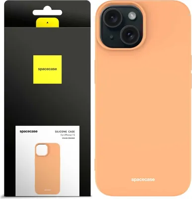 Produktbild von Spacecase Silikonhülle iPhone 15 orange