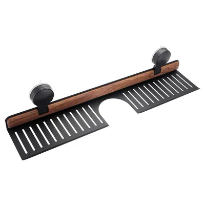 Produktbild von Badezimmer-Saugnapfregal 50 cm, Waschbeckenablage ohne Bohren, Stabiles Regal für Fliesen, Glas und Spiegel