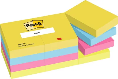 Immagine prodotto di Post-It 653TFEN pouch autoadesiva Quadrato Multicolore 100 fogli Autoadesivo