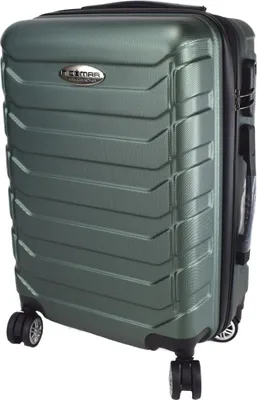 Produktbild von Hartschalenkoffer Kunststoff Reisekoffer Trolley mit Rollen 360° drehbar grün, Koffer (Typ):Dunkelgrün - 55 x 38 x 23 cm