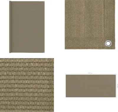 Image de vidaXL Tapis de tente 250 x 550 cm Taupe - Tapis de tente - Tapis de tente - Tapis de camping - Tapis de camping