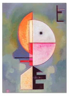 Produktbild von Giallobus - Nach oben - Vassily Kandinsky - 50L x 70W cm - Bild - Acrylglas