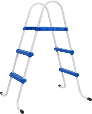 Immagine prodotto di Scala da piscina in acciaio 84 cm blu/bianca 150 kg
