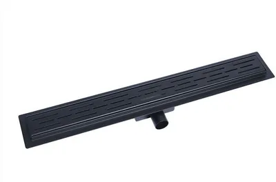 Produktbild von Edelstahl-Duschrinne 60 cm (schwarz)