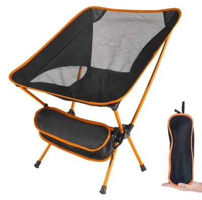 Immagine prodotto di Solidchoice - Sedia da campeggio pieghevole - Ultraleggera e portatile, con una capacità di carico di 135 kg