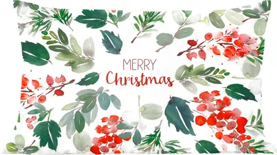 Produktbild von MuchoWow® Zierkissen Sofakissen Wohnzimmer Dekokissen 50x30 cm Weihnachten - Zitat - Aquarell - Wohnzimmerdekoration - Polster mit Photo