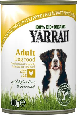 (DLA PSA DOROSŁEGO) PASZTET Z KURCZAKA Z ALGAMI MORSKIMI BIO 400 g - YARRAH