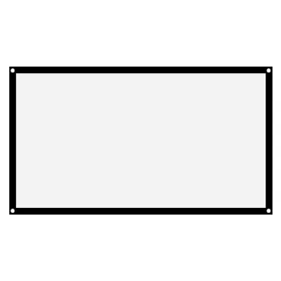 Image de Ecran de projection blanc infroissable, écran de projection, écran de projection blanc, écran de projection 16:9, rideau de projection