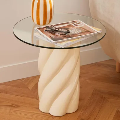 Obrázek produktu pro Eazy Living boční stolek Ø 50 cm Clovis Beige
