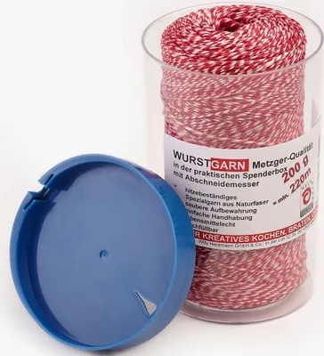Produktbild von Wurstgarn 200 g / 220 m rot/weiß