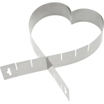 Productafbeelding van WESTMARK Hartvormige bakvorm, variabel verstelbaar van 14,5 tot 26,5 cm, hoogte 5 cm, 1 stuk. Artikelnummer: 117307 (EKB)