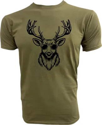 Immagine prodotto di T-shirt PAULGOS da uomo "Testa di cervo con occhiali da sole