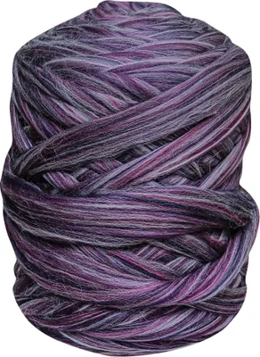 1m Filzwolle meliert Märchenwolle Merino Nassfilzen Trockenfilzen Spinnen Meterware melange plum