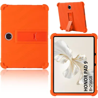 Obrázek produktu pro Tableta Pouzdro pro Honor Pad 9 12,1", nárazuvzdorné měkké silikonové ochranné pouzdro se stojánkem Pomerančový