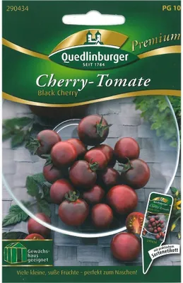 Produktbild von Quedlinburger Saatgut - Cherry-Tomaten Black Cherry - Samen - 290434