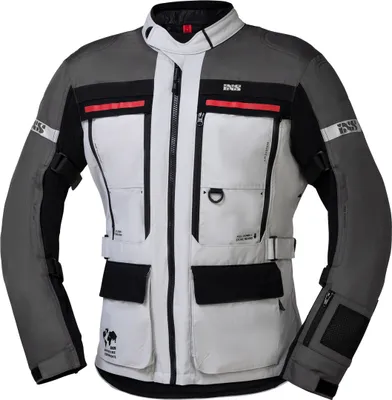 Produktbild von IXS Montevideo-ST 3.0 wasserdichte Motorrad Textiljacke, grau/schwarz, 3XL