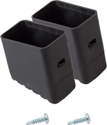 Produktbild von Krause® MONTO Fußkappe (Paar) schwarz 33x20 mm, für MONTO und CORDA Stufen-StehLeitern
