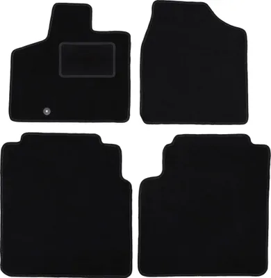 Produktbild von Schwarze Velours-Fußmatten für: Chrysler Grand Voyager V Minivan (2008-2016)