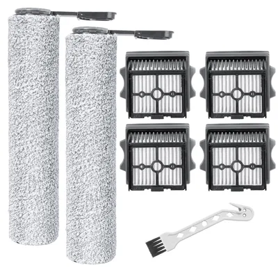 Walzenfilter-Set, 2 Rollen + 4 HEPA-Filter + Bürste, für Tineco Floor One