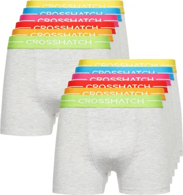 Produktbild von Crosshatch - "Astral" Boxershorts für Herren(12er-Pack) BG1164 (M) (Grau meliert)