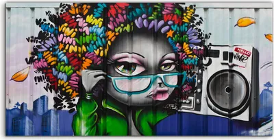 Produktbild von Coloray Acrylbild 140x70  Wandbild Acrylbilder Wand Kunst Abstrakte Gold Malerei