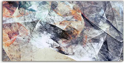 Produktbild von Coloray Spritzschutz aus Glas 100x50  Wandkunst Küchenrückwand Abstrakte Malerei weiche Farbtextur
