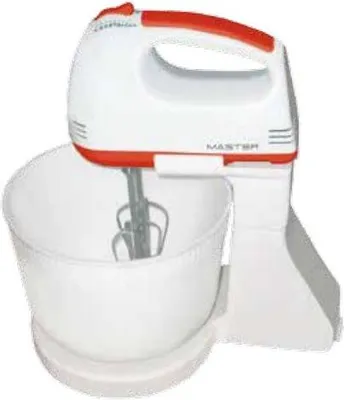 Immagine prodotto di Sbattitore Master KM502 con Ciotola Rotante Nero Rosso 200 W
