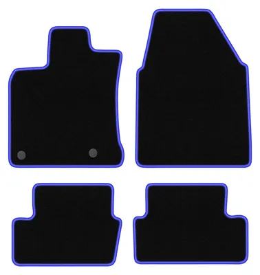 Immagine prodotto di Tappetini in velluto Nero/Blu per Nissan Qashqai J10 I 2006-2013 Set 4 pezzi