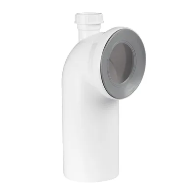 Produktbild von airfit WC-Anschlussbogen 90 Grad, weißmit Schlauchanschluss