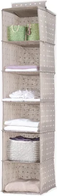 Image de sacs pour vêtements suspendus points bruns 30 x 30 x 128 cm