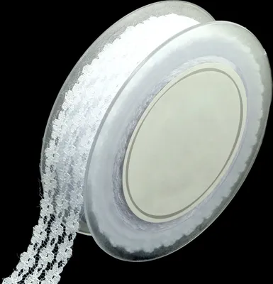 Produktbild von Spitzenband Weiß 20mm 20m für Hochzeit Deko DIY