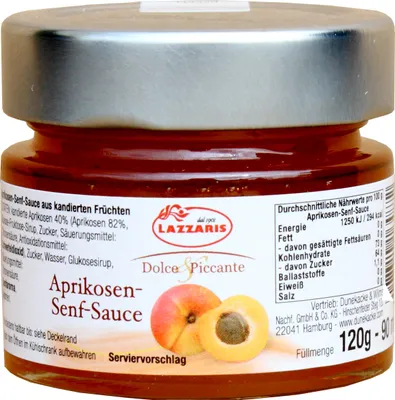 Immagine prodotto di Salsa di albicocche e senape, 120 g