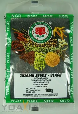 Produktbild von NGR Sesamsamen SCHWARZ 100g | Sesam | Black Sesame Seeds