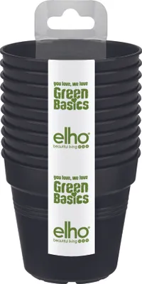 Produktbild von elho green basics Anzuchttopf Starter Set (set of 10) - lebhaft schwarz
