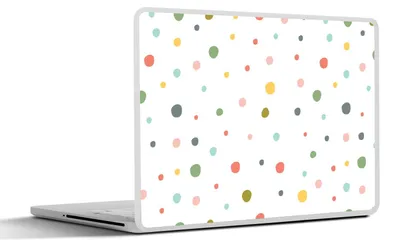 Produktbild von MuchoWow® Laptop Aufkleber Sticker Cover Farbe - Muster - Punkte 31x22.5 cm - Laptop-Deko - Coole Schulsachen für Teenager
