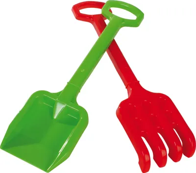 Produktbild von Sandspielzeug Set Schaufel Rechen XXL 2-tlg. Kinder Sand- und Wasserspielzeug