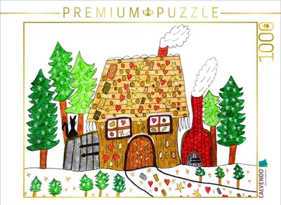 Produktbild von CALVENDO Puzzle Knusperhäuschen im Wald | 1000 Teile Lege-Größe 64x48cm Foto-Puzzle für glückliche Stunden