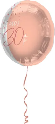 Produktbild von Rosy Blush 30th Birthday Folienballon 45cm