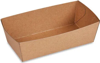 Produktbild von 100x BIONATURE Snackschalen kraft braun mit Fettbarriere 16,5x9x6cm 1000ml
