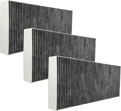 Produktbild von vhbw 3x Aktivkohlefilter kompatibel mit Neff Z54TR60X3, Z54TR60X0, D49ML54X0, D49ED52X0 Dunstabzugshaube - 46 x 19,1 x 5 cm