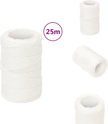 Obrázek produktu pro vidaXL Lodní lano bílé 2 mm 25 m polypropylen - Lana